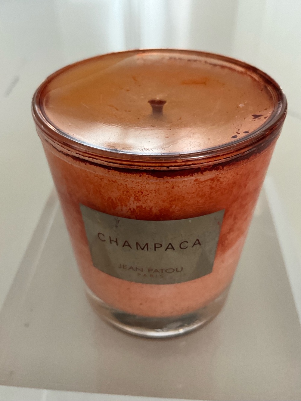 Jean Patou Paris CHAMPACA a Scented Candle 2.6 ounces RARE